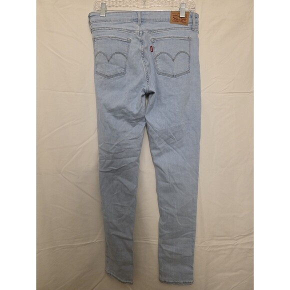 Levi’s 711 Skinny Stretch Ripped Jeans Women Size 29x30 Light Wash 29 - Picture 4 of 7